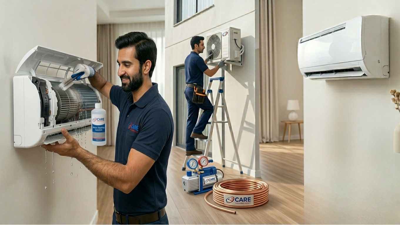 AC Split Installation (Naya AC Lagana)